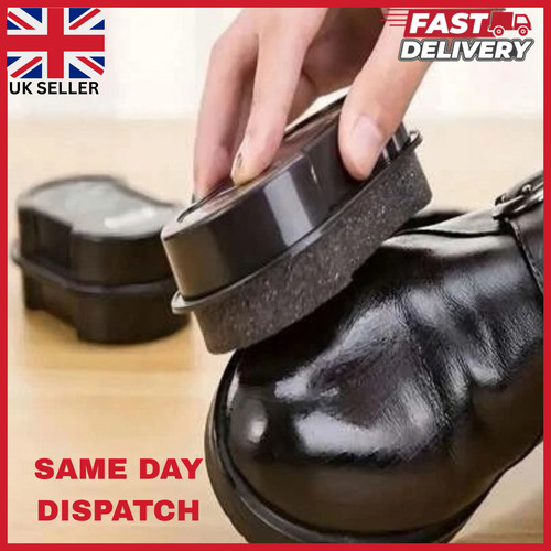 Shoe shine sponge - shoe, black