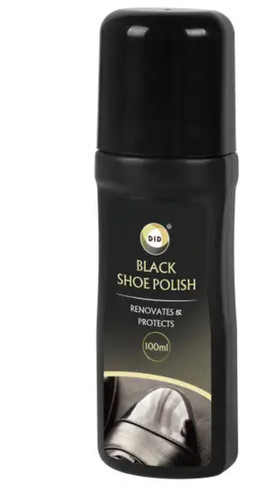Shoe black liquid polish 100ml - shoe,