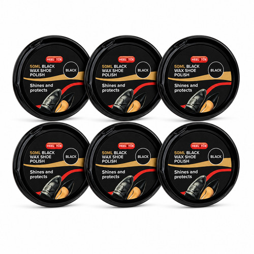 Pack heel2toe black shoe - pack, 6