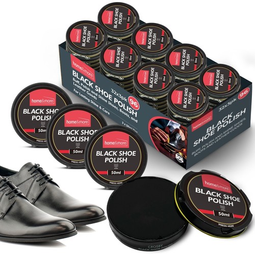 Wax shoe polish black - shoe,