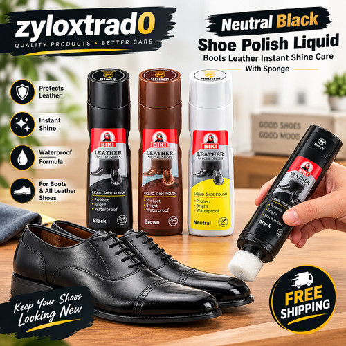 Neutral black shoe - black, polish