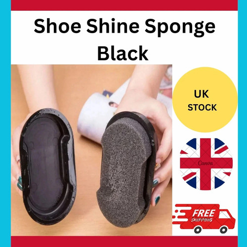 Shoe shine sponge black - shoe, |